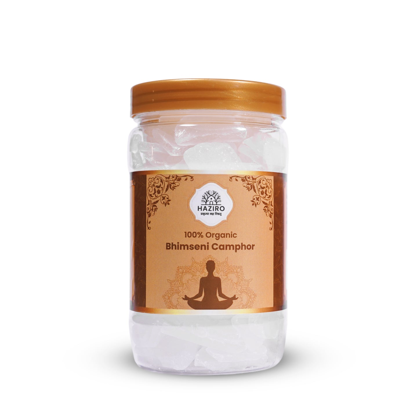 Haziro Bhimseni Pure Organic and Original Bhimseni Camphor/Kapoor Container 100 Gram